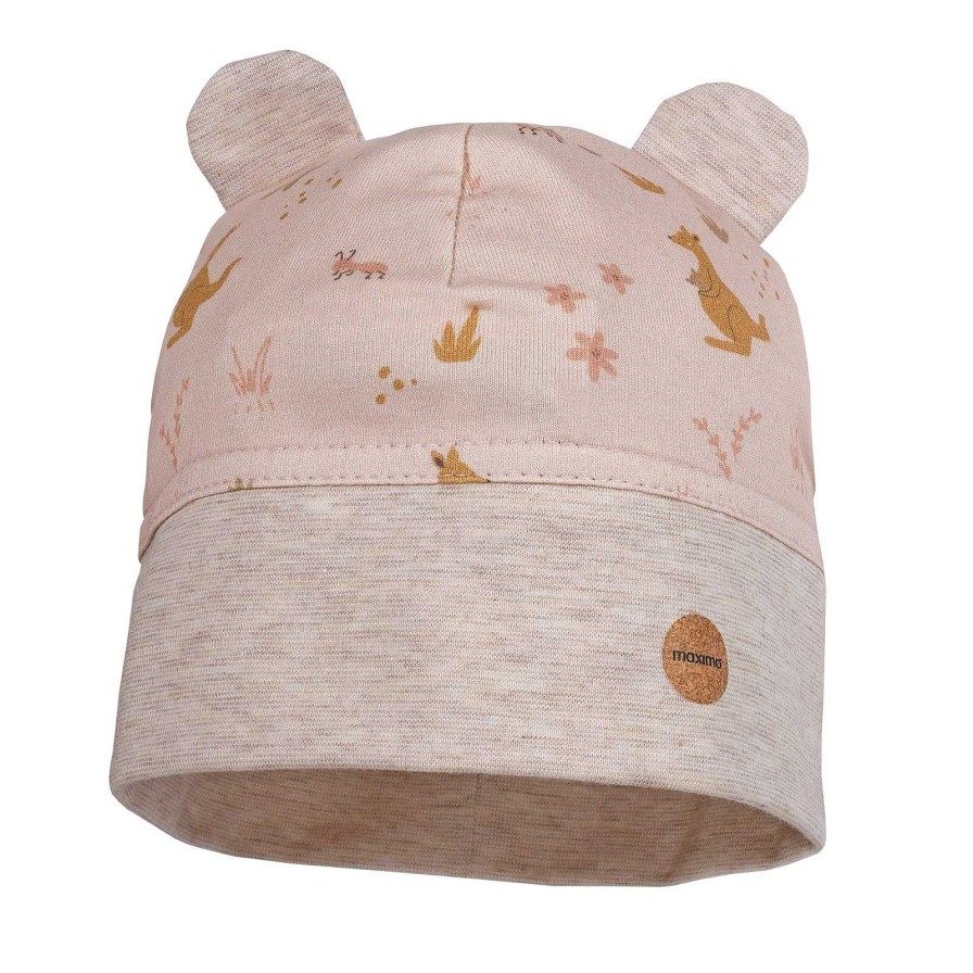 Bambino maximo | Gots Baby-Beanie, Ohrchendeko Jersey Bedruckt, Uv 50