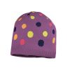 Mini maximo | Mini Girl-Beanie Jacquard Punkte, Jerseyfutter