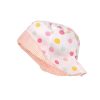 Mini maximo | Mini Girl-Hut, Reversibile, Streifen, Druck, Futter Candy Peach Streifen/Punkte