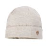 Bambino maximo | Gots Baby-Beanie, Umschlagrand Microringel, Jersey