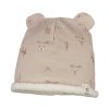 Bambino maximo | Gots Baby-Mutze, Ohrchendeko Jersey Bedruckt, Teddyfutter Bar Nomad-Kleiner