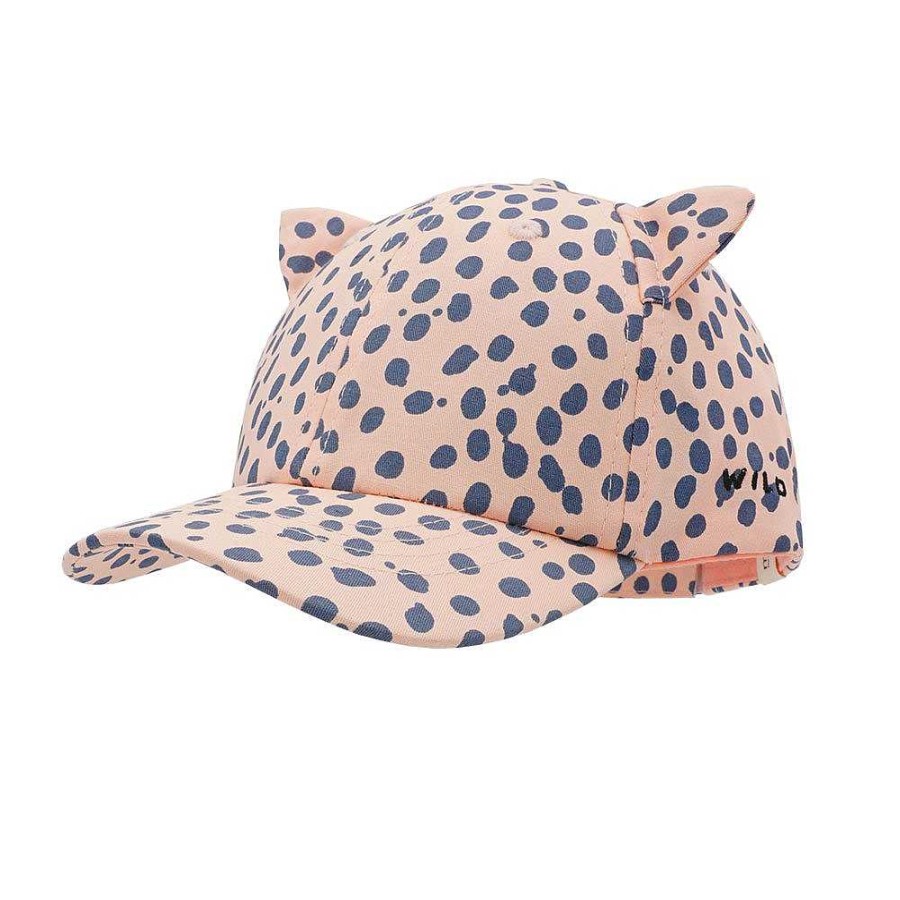 Mini maximo | Mini Cappellino Da Ragazza "Gatto", Stampa Ohrchen Allover Corniolo