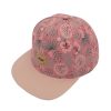 Bambini maximo | Berretto Da Ragazza Per Bambini "Tropical" Klettverschlus Rosa Tenue/Rosa Scuro