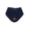 Bambino maximo | Ottiene Baby-Tuch, Wollfleece Kbt Futter Jersey Kba Navymeliert/Indigomeliert