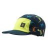 Bambini maximo | Berretto Da Ragazzo Per Bambini, "Gecko" Strapback Verschlus, Flaches Dach Nero/Multicolore