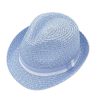 Mini maximo | Mini Girl-Trilby Pailette Hellblau