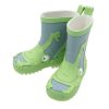 Mini maximo | Gummistiefel "Frosch" Jerseyfutter, Gepatcht, Reflekt 3M Verde