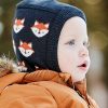 Mini maximo | Mini Boy-Schlupfmutze, Fuchs Halsteil Ausgenaht, Windstopper